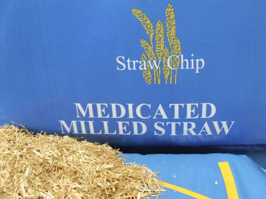 Straw Chip Medicated Milled Straw Shavings Direct